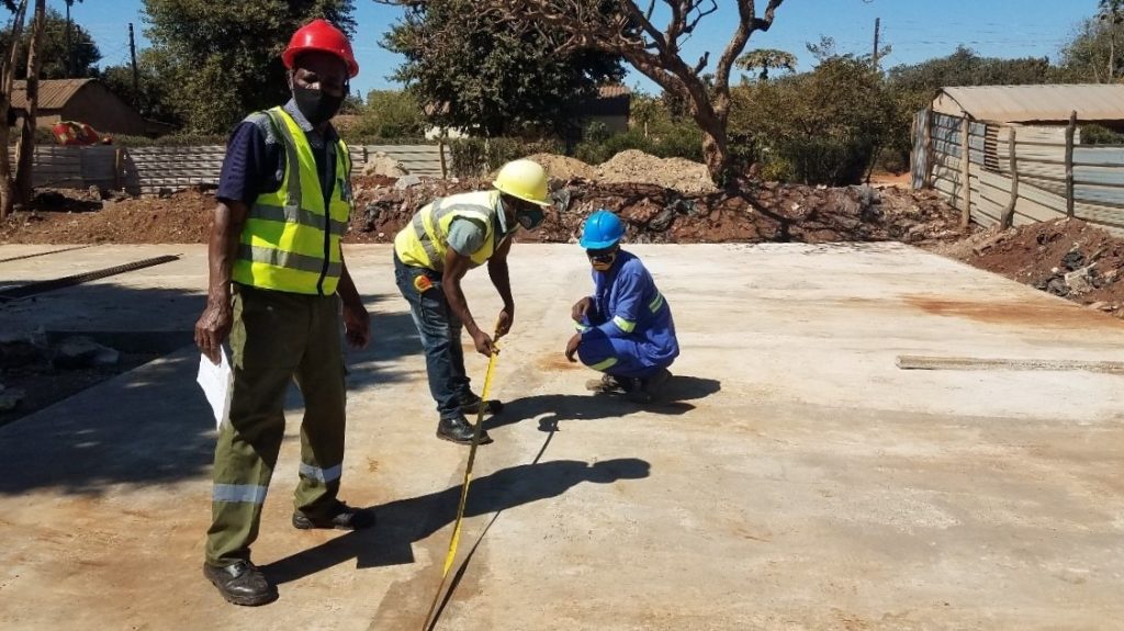 Libuyu Health Clinic - Superstructure setting out