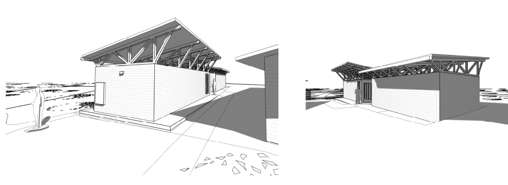Image of the Student toilet block at the Centre for Excellence