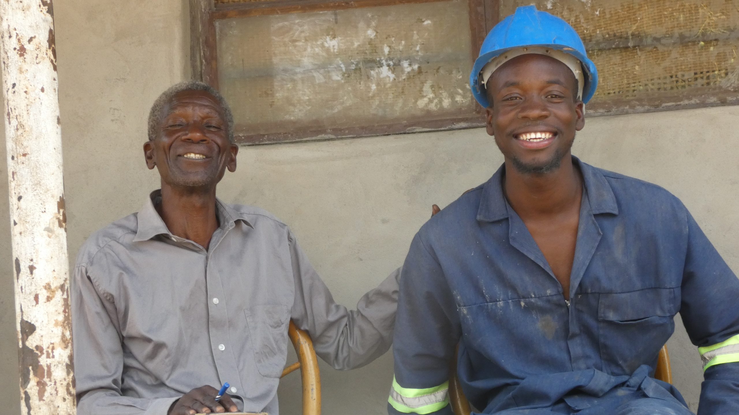 Trainee Renox with his father