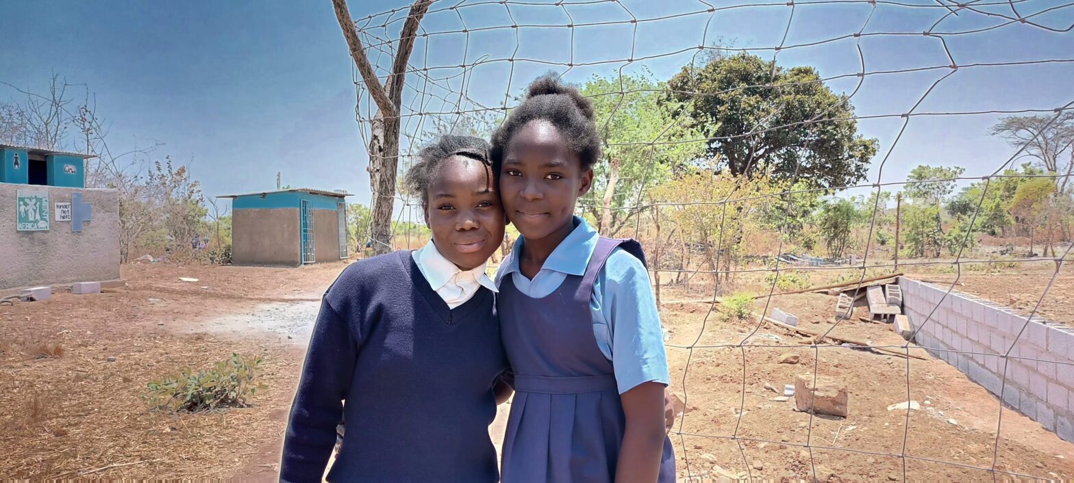 Catherine and Anastasia at Mwachisompola School