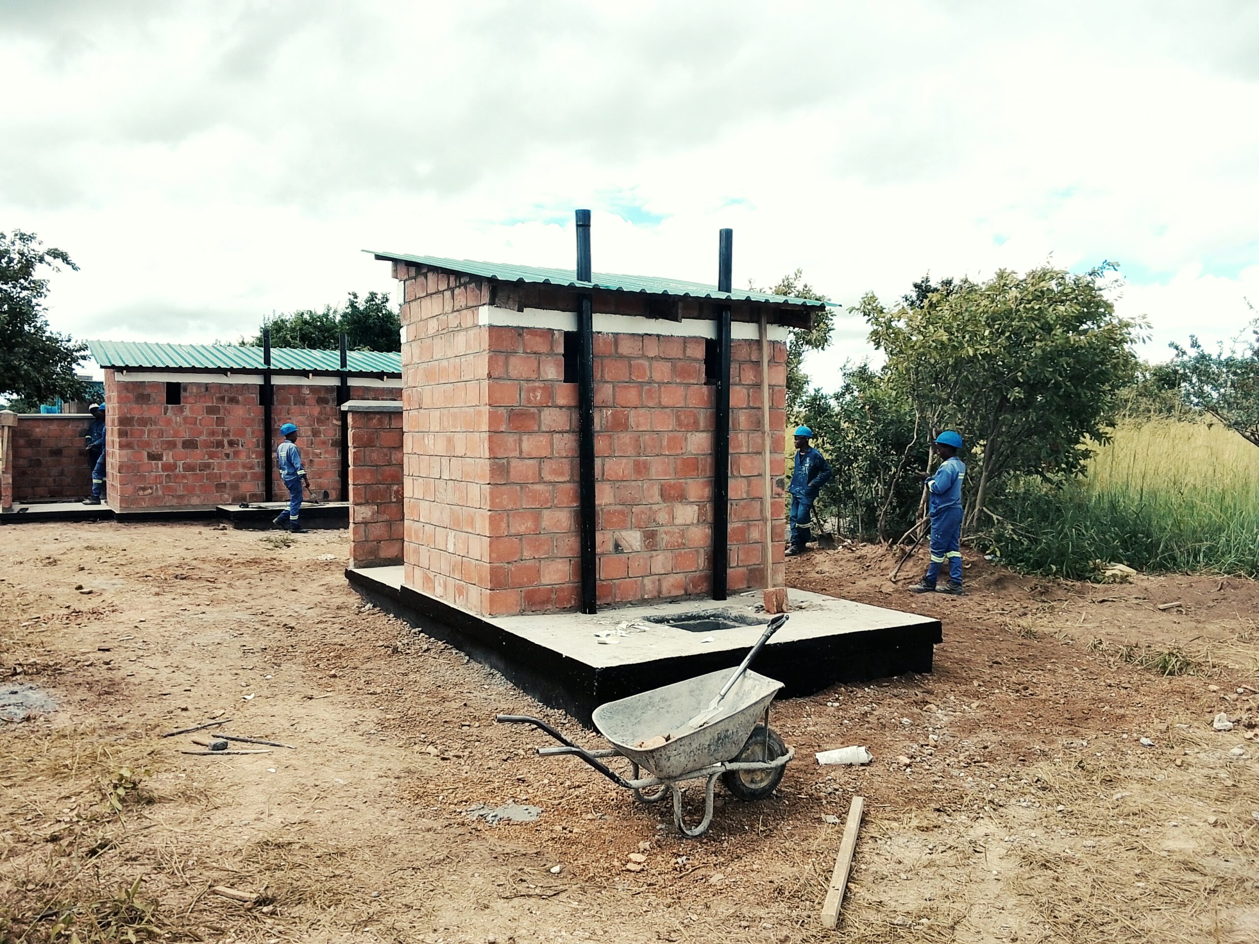 Teacher VIP latrines at Mwachisompola Primary School