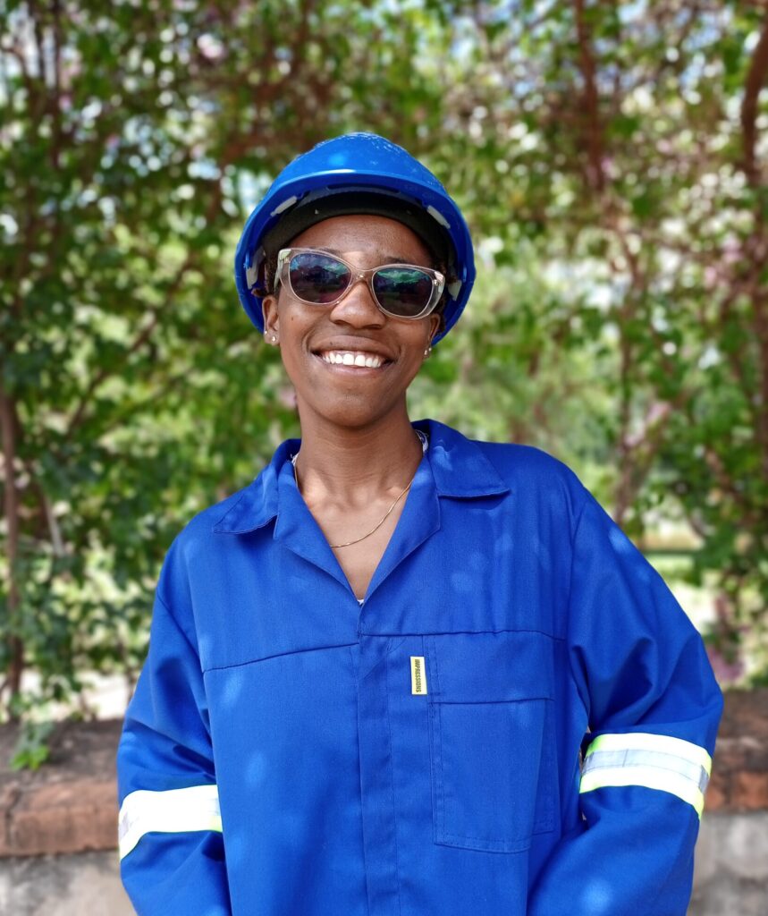 Trainee Ireen Mwamba at the Centre for Excellence