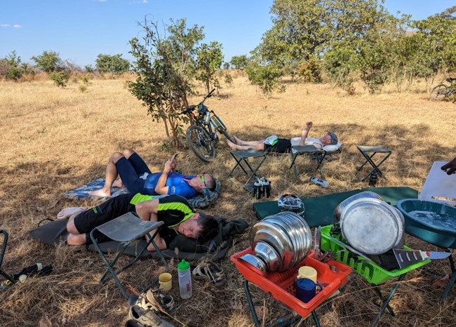Nap time in the heat of the day