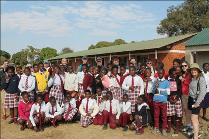 Warm welcome from Zambezi Sawmills School