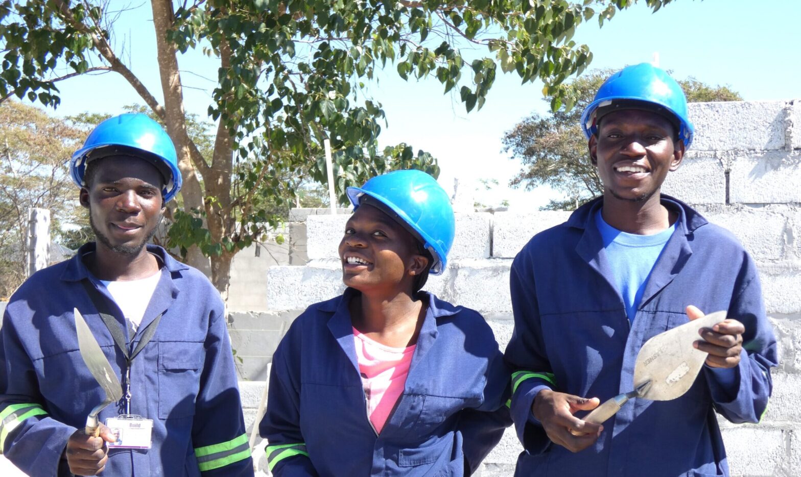 Trainees from Cohort 98 on work placement visit