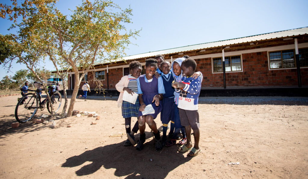 Pupils at Mwachisompola Primary School