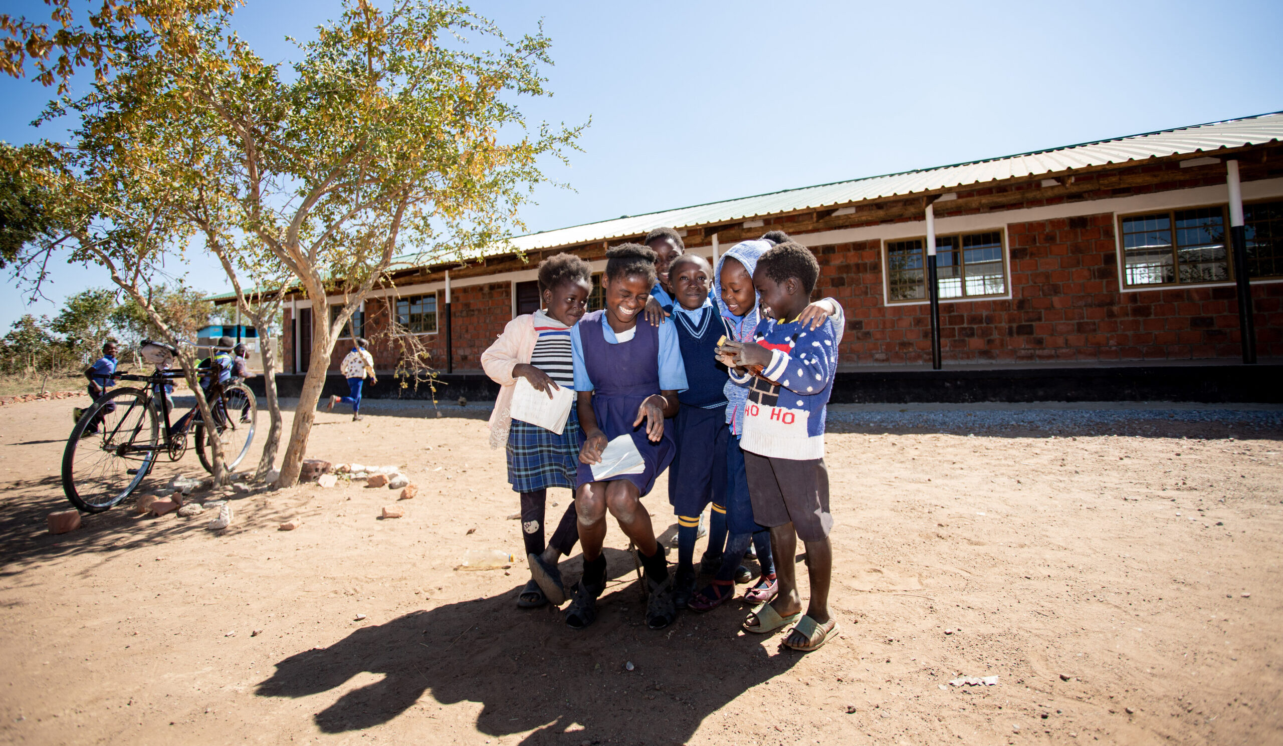 Pupils at Mwachisompola Primary School