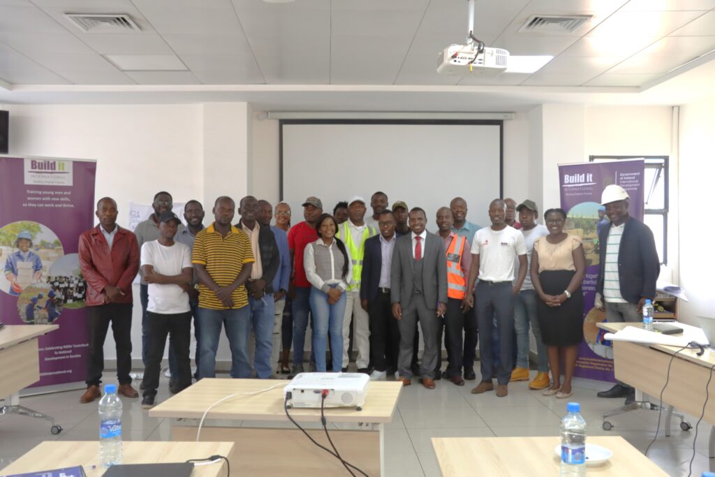 A group photo taken after a fruitful health and safety workshop
